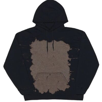 Essential Fleece Bleach Wash Hooded Sweatshirt Thumbnail