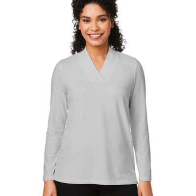 Ladies' Raleigh Shawl Collar Knit Top Thumbnail