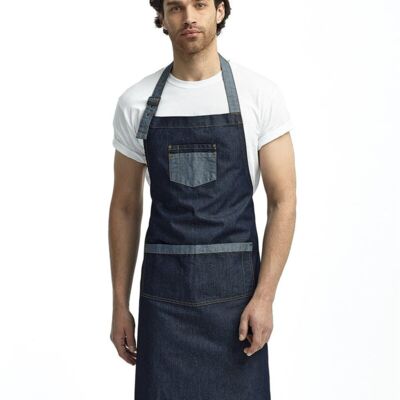 Domain Contrast Denim Bib Apron Thumbnail