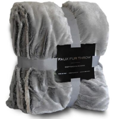 Faux Fur Throw Blanket Thumbnail