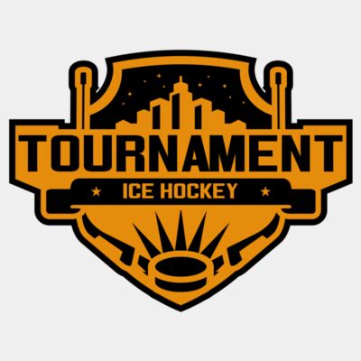 Tournament Ice Hockey logo template 02 Thumbnail