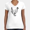 Women's Fine Jersey V-Neck Tee Thumbnail