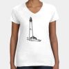 Women's Fine Jersey V-Neck Tee Thumbnail