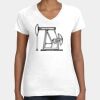 Women's Fine Jersey V-Neck Tee Thumbnail