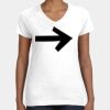 Women's Fine Jersey V-Neck Tee Thumbnail