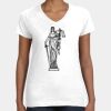 Women's Fine Jersey V-Neck Tee Thumbnail