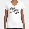 Women's Fine Jersey V-Neck Tee Thumbnail