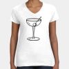 Women's Fine Jersey V-Neck Tee Thumbnail