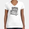 Women's Fine Jersey V-Neck Tee Thumbnail