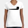 Women's Fine Jersey V-Neck Tee Thumbnail
