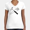 Women's Fine Jersey V-Neck Tee Thumbnail
