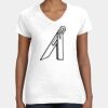 Women's Fine Jersey V-Neck Tee Thumbnail