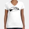 Women's Fine Jersey V-Neck Tee Thumbnail
