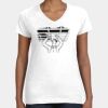 Women's Fine Jersey V-Neck Tee Thumbnail