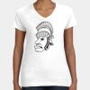 Women's Fine Jersey V-Neck Tee Thumbnail