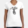 Women's Fine Jersey V-Neck Tee Thumbnail