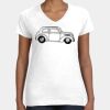 Women's Fine Jersey V-Neck Tee Thumbnail