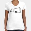Women's Fine Jersey V-Neck Tee Thumbnail
