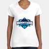 Women's Fine Jersey V-Neck Tee Thumbnail