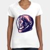 Women's Fine Jersey V-Neck Tee Thumbnail
