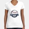 Women's Fine Jersey V-Neck Tee Thumbnail
