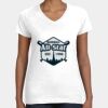 Women's Fine Jersey V-Neck Tee Thumbnail