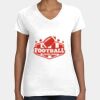 Women's Fine Jersey V-Neck Tee Thumbnail