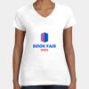 Women's Fine Jersey V-Neck Tee Thumbnail