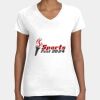Women's Fine Jersey V-Neck Tee Thumbnail