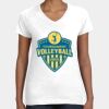 Women's Fine Jersey V-Neck Tee Thumbnail