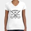 Women's Fine Jersey V-Neck Tee Thumbnail