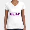 Women's Fine Jersey V-Neck Tee Thumbnail