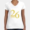 Women's Fine Jersey V-Neck Tee Thumbnail