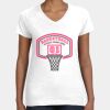 Women's Fine Jersey V-Neck Tee Thumbnail