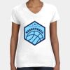 Women's Fine Jersey V-Neck Tee Thumbnail
