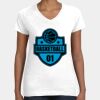Women's Fine Jersey V-Neck Tee Thumbnail