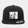 Wool Blend Flat Bill Snapback Cap Thumbnail