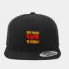 Wool Blend Flat Bill Snapback Cap Thumbnail